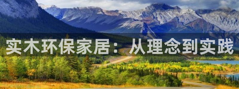 杏耀官网注册地址：实木环保家居：从理念到实践