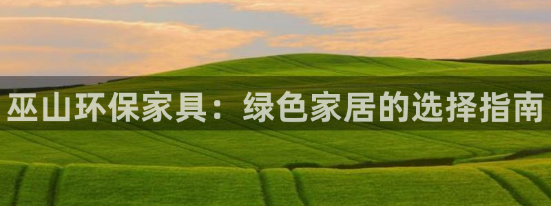 杏耀app怎样申请：巫山环保家具：绿色家居的选择指南