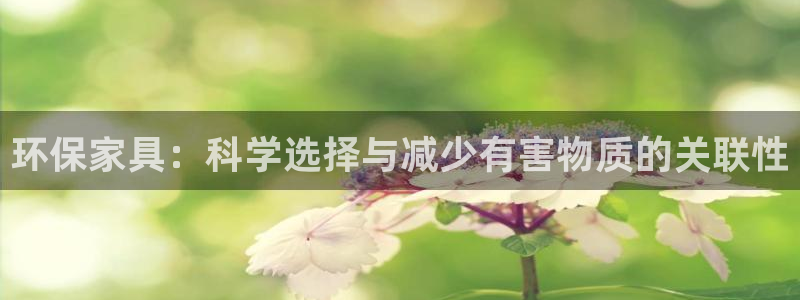 杏耀平台待遇：环保家具：科学选择与减少有害物质的关联性