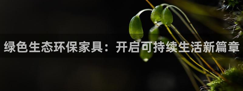 杏耀官网游戏：绿色生态环保家具：开启可持续生活新篇章